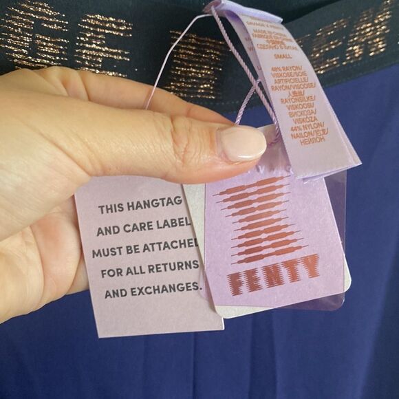 NWT- FENTY-The Savage X Jersey Legging high-waisted, Navy- size small - Picture 12 of 13